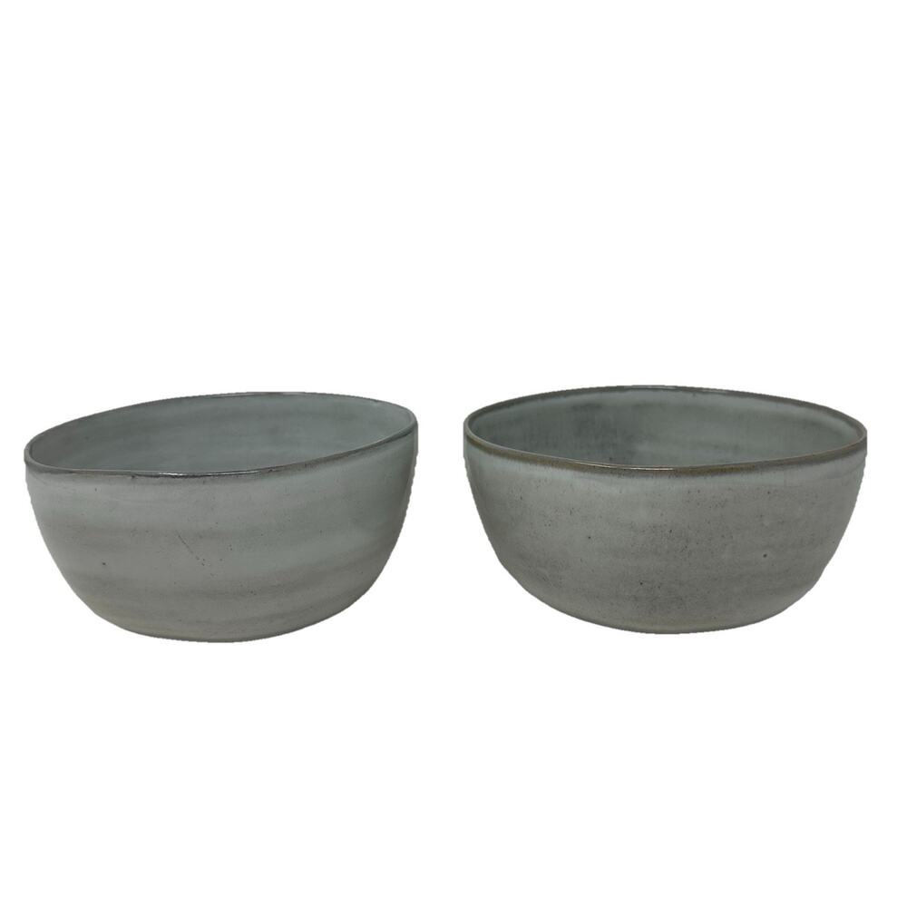 Hearth & Hand with Magnolia Light Grey Stoneware Cereal Salad Soup Bowl 5.5”